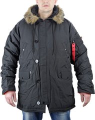 Зимняя оригинальная мужская куртка Chameleon n3b parka (классика) Black S