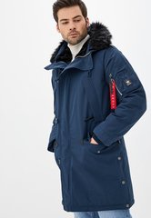 Зимняя мужская куртка-парка Аляска Airboss N-5B Tardis Replica Blue S