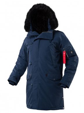 Удлиненная мужская куртка Аляска Airboss N-5B Tardis Replica Blue XXS