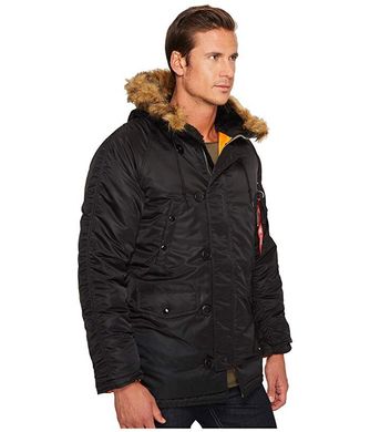 Куртка Аляска Alpha Industries Slim Fit N-3B Black/Orange XXL - оригинал от американского бренда