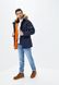 Теплая мужская куртка Аляска Airboss Winter parka Replica Blue/Orange 3XL