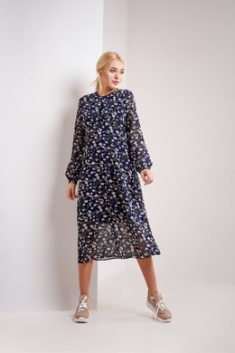 Женское платье Stimma Люсия 4758 размер XL синий/роза