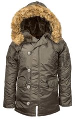 Оригинальная женская зимняя куртка Alpha Industries N3b Women Replica Grey M