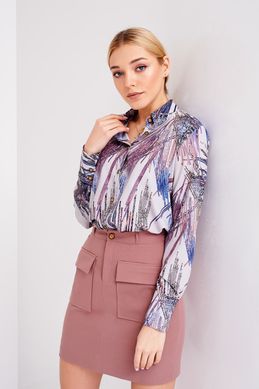 Женская блуза Stimma Лиллани 3144 S Серый 3146 размер S Пудровый