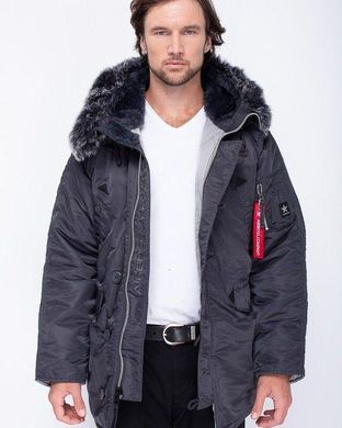 Куртка зимняя мужская Airboss Winter parka Dark Grey/Siver XXS - оригинал