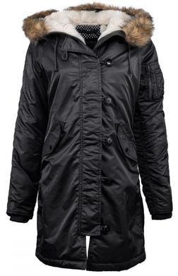Удлиненная женская куртка Alpha Industries Elyse Black M - оригинал
