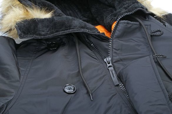 Укороченная зимняя летная куртка для мужчин Chameleon n-2b Black S