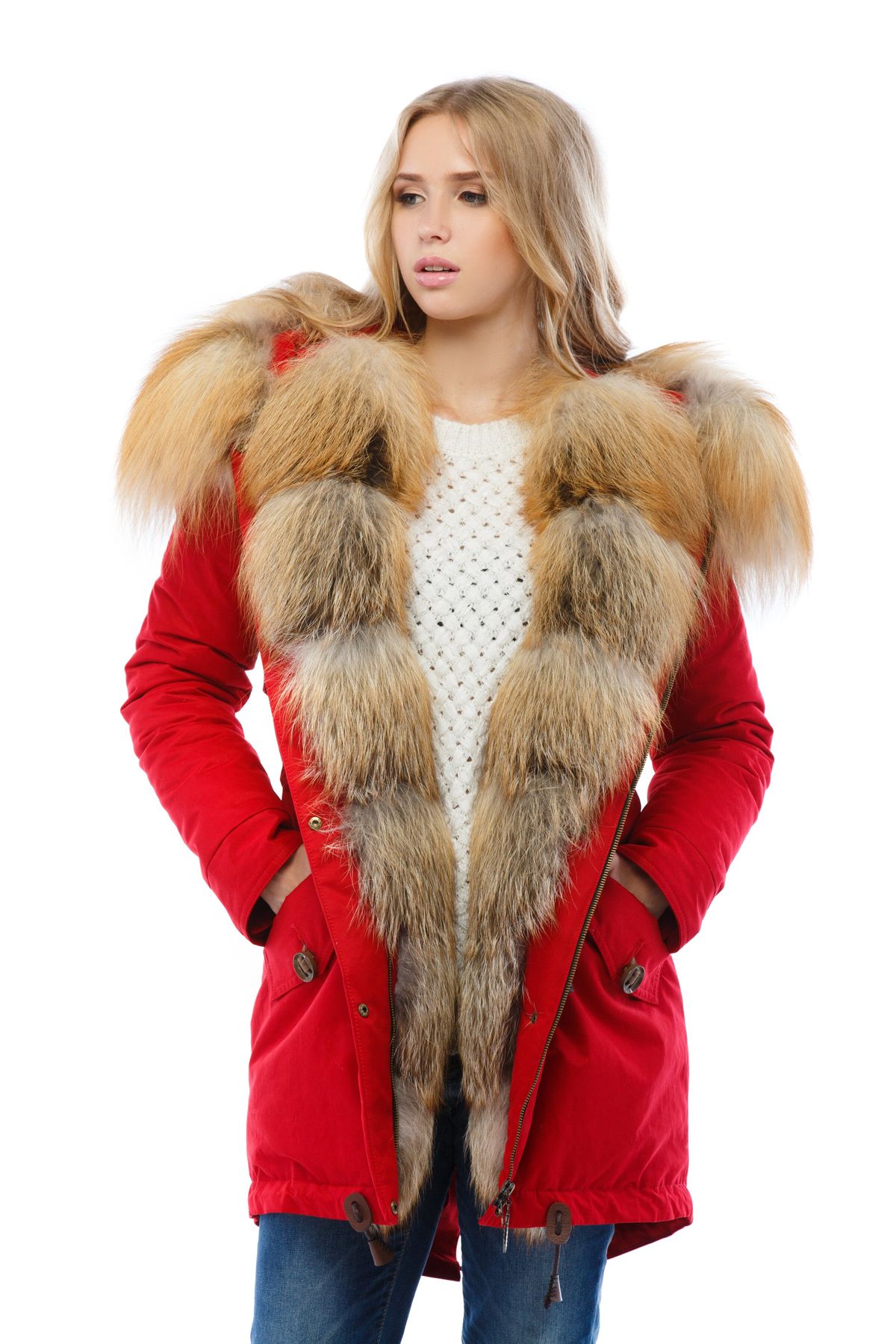 Аляска женская зимняя с натуральным мехом 2020