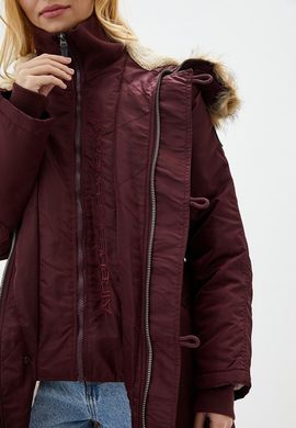Удлиненная и утепленная куртка для женщин Airboss N-7B Eileen Burgundy XXS