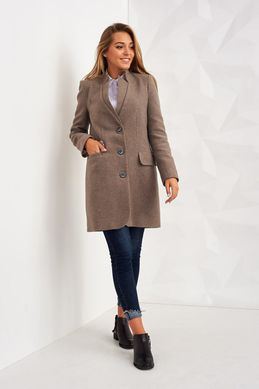 Женское пальто Stimma Рошель 2466 размер S Коричневое