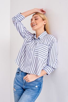 Женская блуза Stimma Мерелл 3128 размер M Полоска Белый